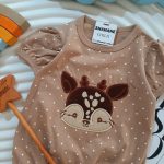 3368-رامپر دخترانه طرح گوزن - تصویر 2