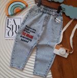 3384-شلوار جین مام فیت کودک و نوجوان