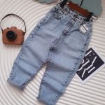 3386-شلوار جین بچگانه کمرکش
